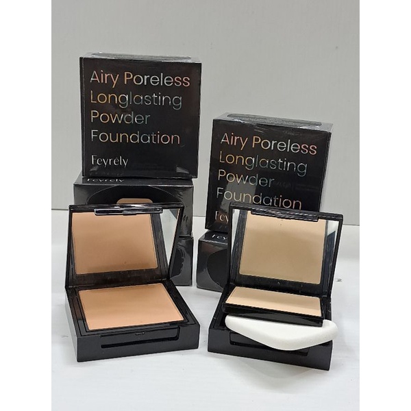 Feyrely Airy Poreless Longlasting Powder Foundation/Bedak Feyrely