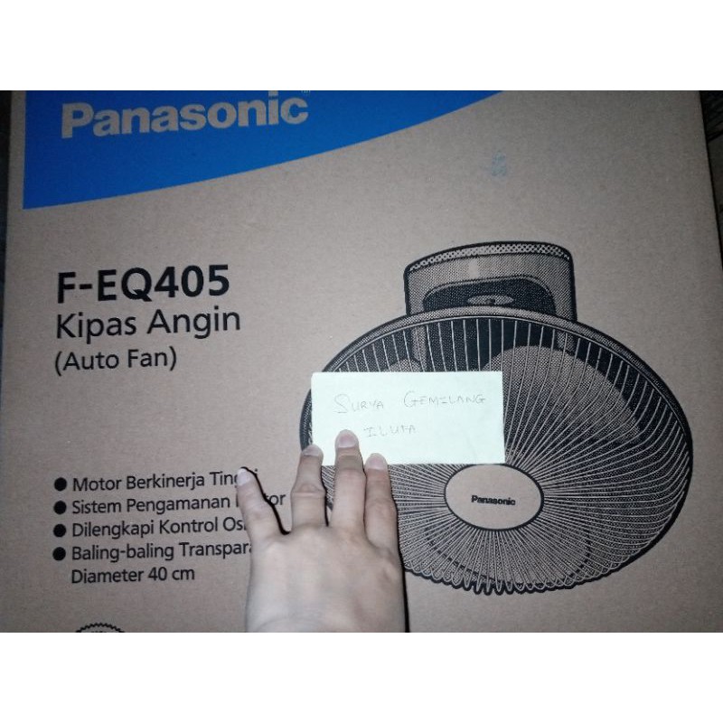 Kipas Angin Langit-Langit Plafon Gantung PANASONIC Auto Fan 16" F-EQ405 Asli Baru Garansi Resmi