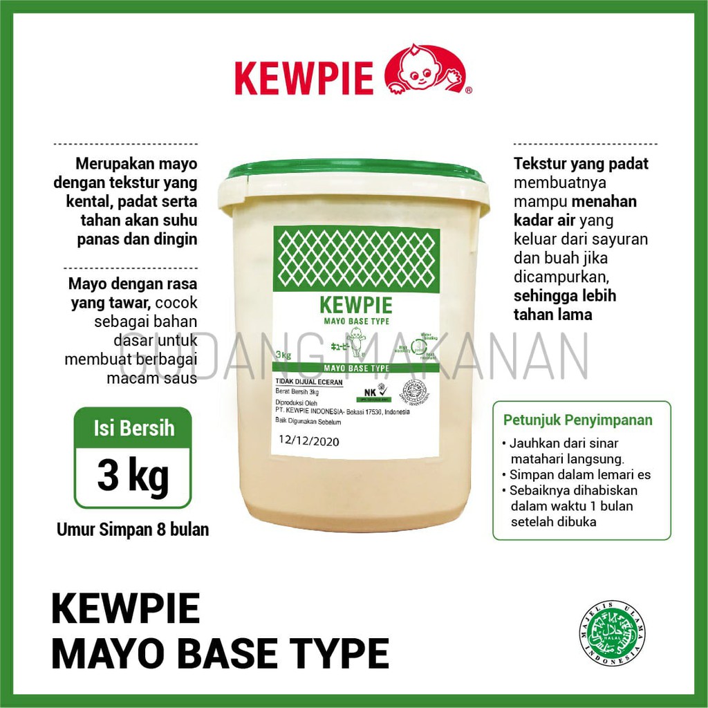 Kewpie Base Type Mayo 3Kg