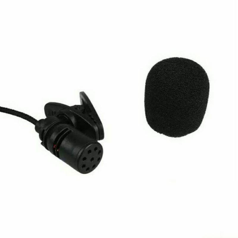 Mic Clip On Lavailer high Quality microphone Jack 3.5 mm suara keras dan jernih Youtuber,  vlogger