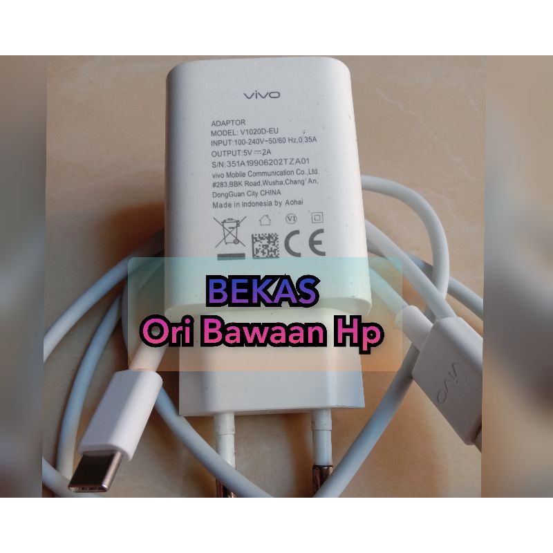 CHARGER VIVO Y50 | Y30 | Y30i | Y16 TIPE C ORI BAWAAN HP