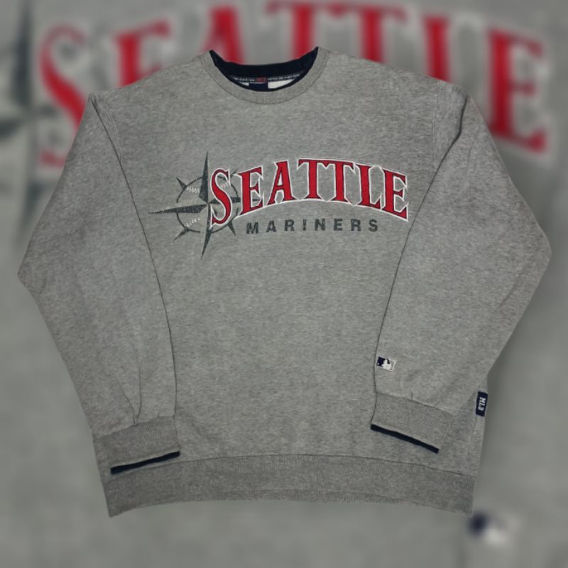 SWEATER MLB SEATTLE | CREWNECK MLB | MLB SEATTLE MARINES | SWEATER ABU | SWEATSHIRTS MLB | SWEATER M