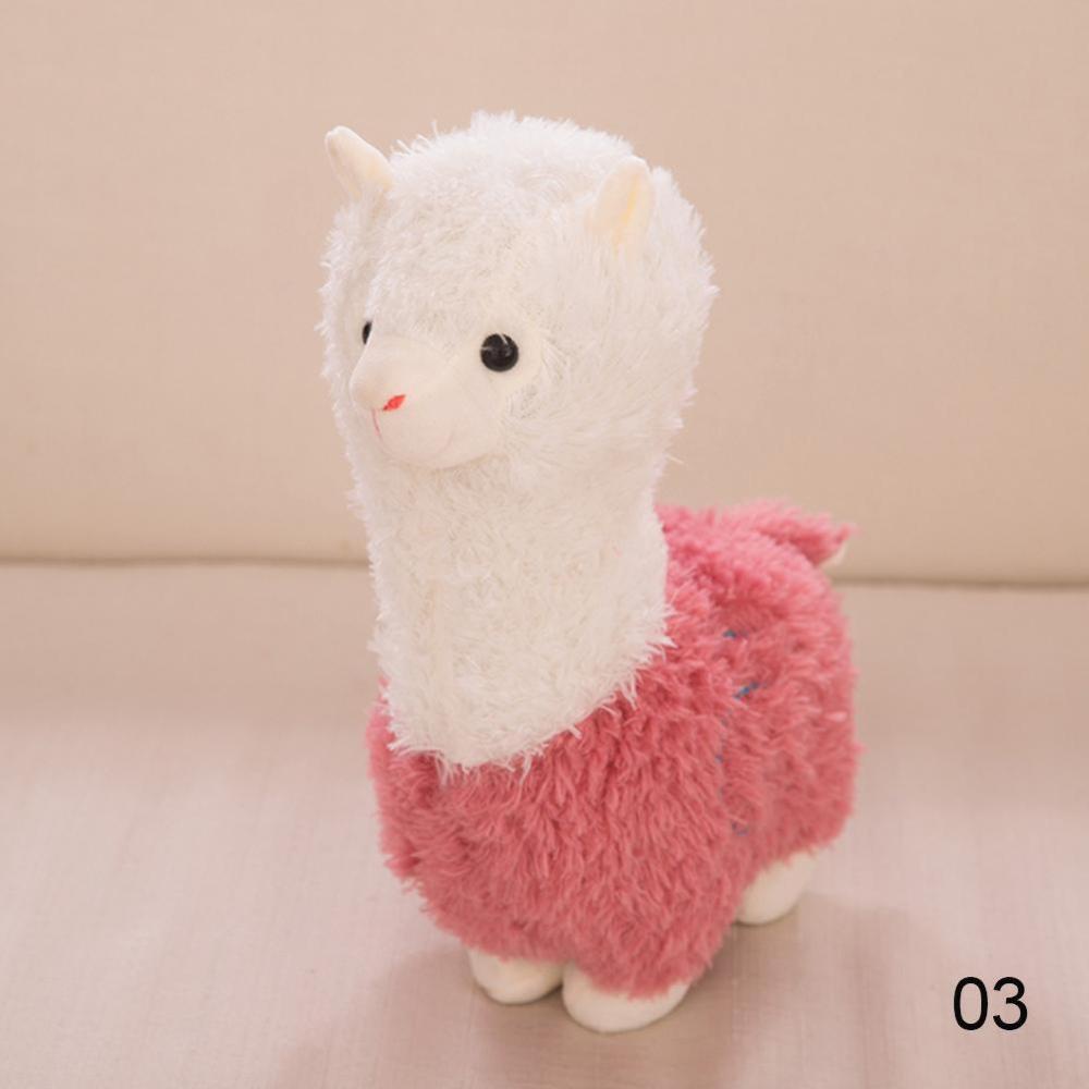 Timekey Mainan Boneka Stuffed Plush Alpaca Llama Warna Pelangi Untuk Hadiah Ulang Tahun Anak C2T7