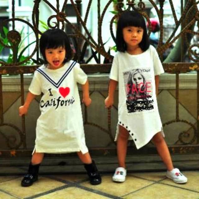 Dress putih anak korean style