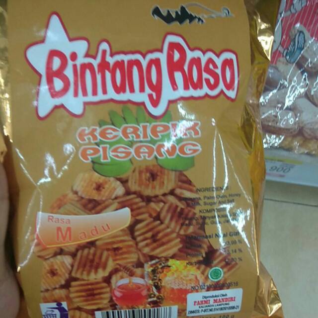 

BINTANG RASA KERIPIK PISANG RASA MADU 100g(produk lokal)