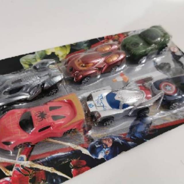 Mobil kendaraan racing car superhero avengers ironman hulk pullback tarik