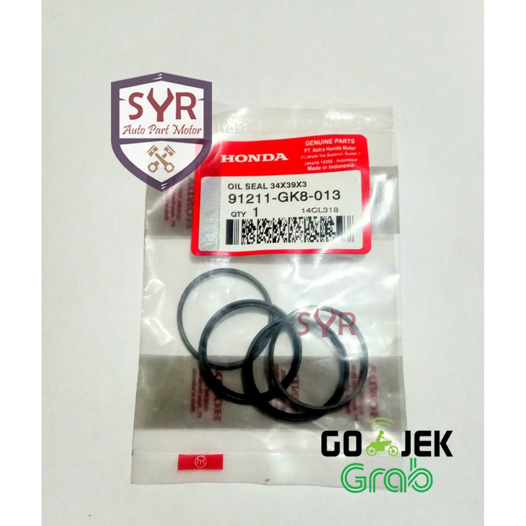 Sil Oil Seal Pully Oring CVT Beat Beat F1 Scoopy Spacy 34x39x3 GK8