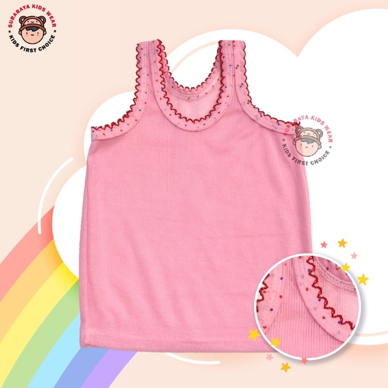 Kaos Dalam Singlet Anak Laki - Laki dan Perempuan Polos Warna  Laris