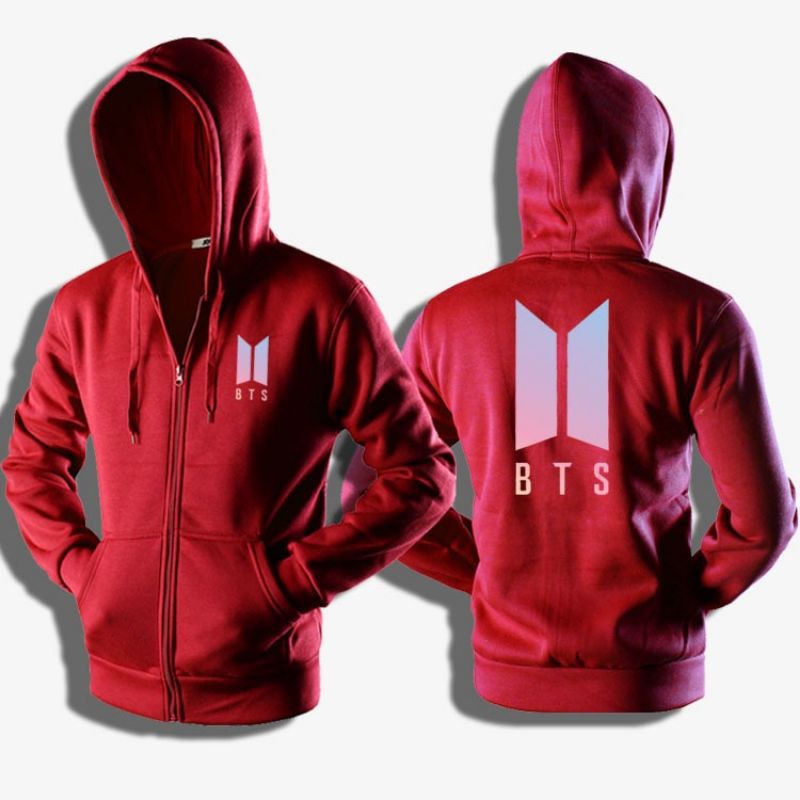 JAKET DEWASA ZIPPER BTS