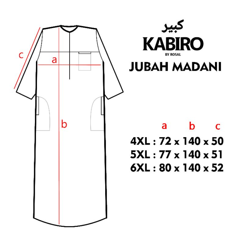 JUBAH MADANI KABIRO JUBAH BIG LENGAN PANJANG JUBAH JUMBO PRIA LENGAN PANJANG JUBAH DEWASA BIG SIZE MEWAH