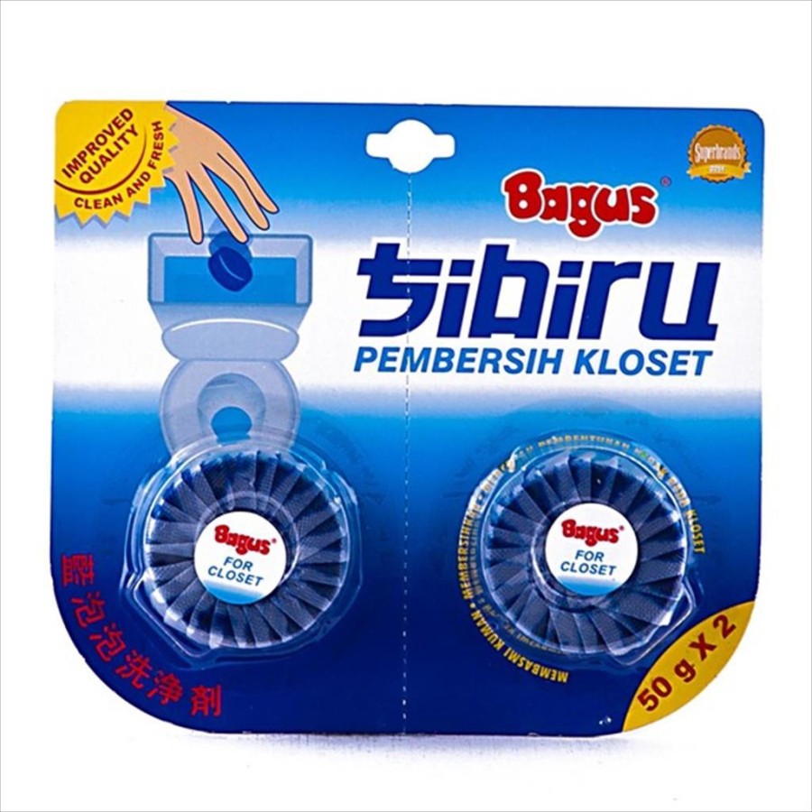 Bagus Sibiru 50 Gr x 2 pcs 2 pc Pembersih Kloset duduk Toilet si biru