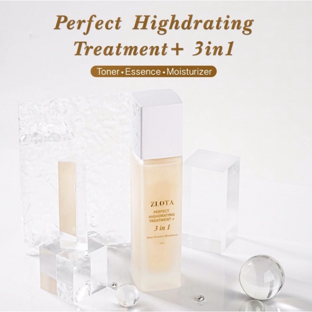 [ FREE  GIFT ] ZLOTA Perfect Highdrating Treatment+ 3in1