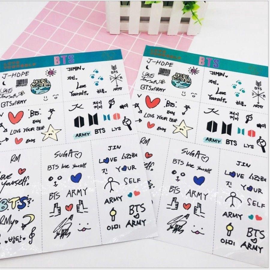  Stiker  KPOP Motif BTS  untuk  Handphone Notebook Laptop  