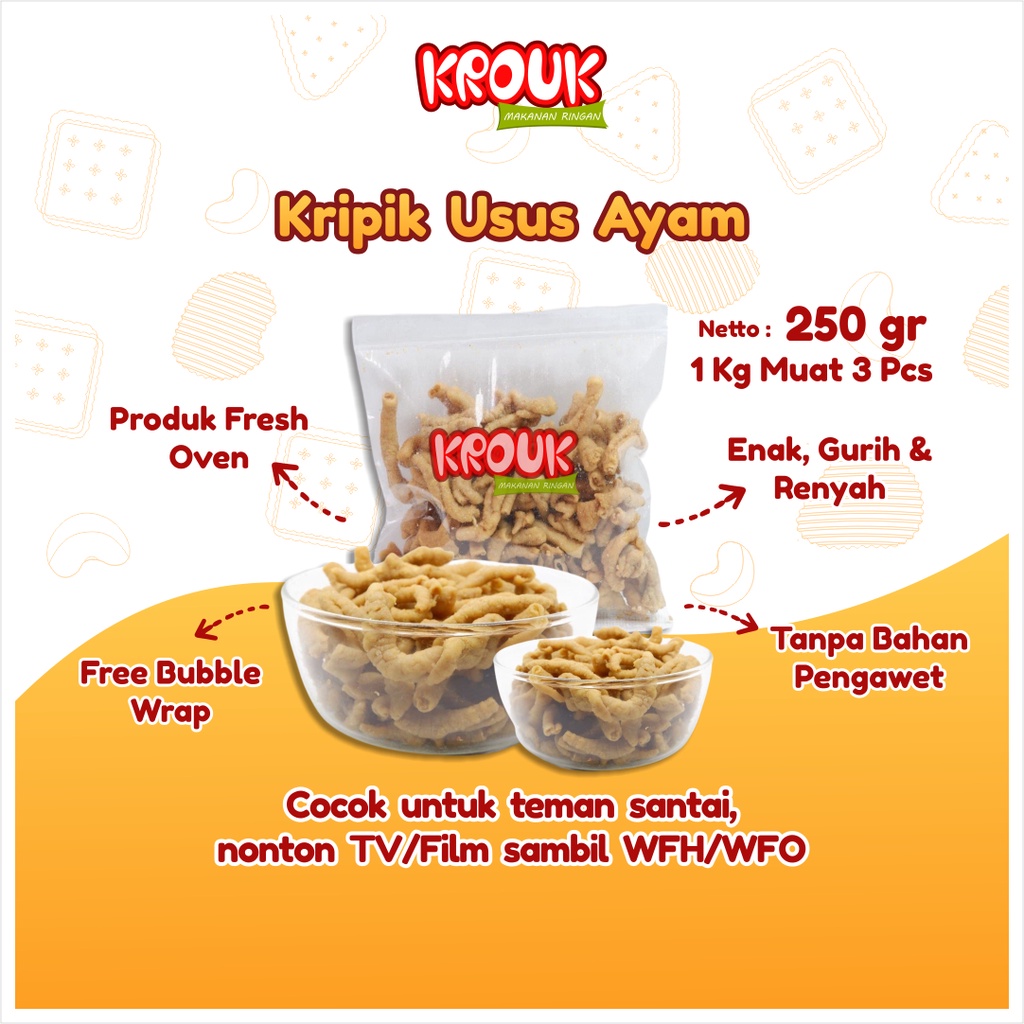 

Krouk Snack Keripik Usus Ayam Cemilan Murah Makanan Ringan Anak Dewasa Lainnya Renyah Gurih Jajanan Kekinian Kiloan Halal Murah Anak Dewasa 250 Gr