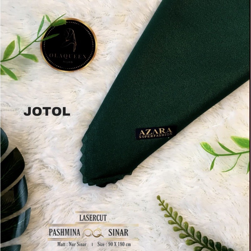 90x180cm Pashmina Glowing Nur Sinar Lasercut by Azara-JOTOL