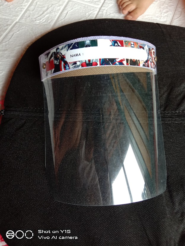 Face Shield Pelindung Wajah Buka Tutup Karakter Bayi/anak