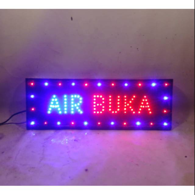 Tulisan lampu led AIR BUKA new