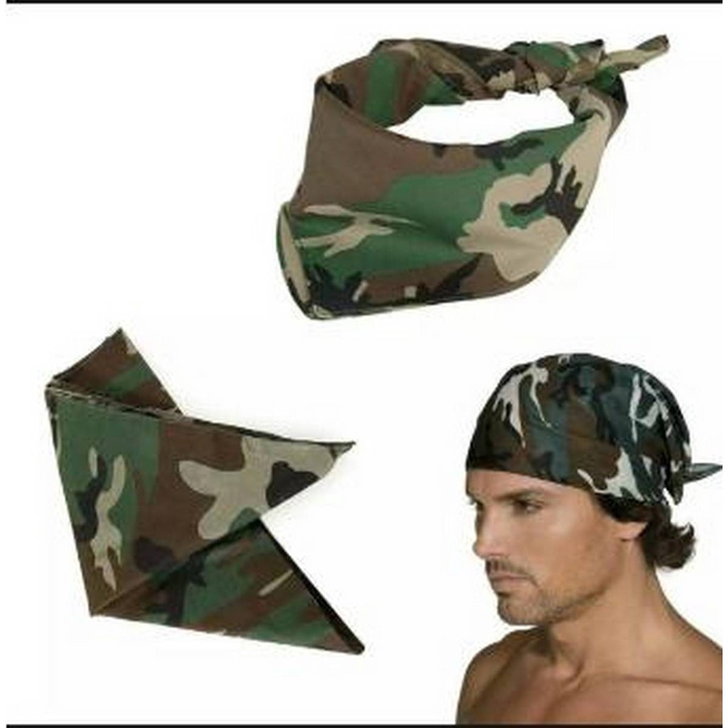 Camo bandana headband camouflage motif loreng