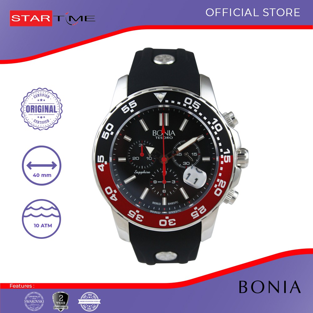 Jam Tangan Bonia Jam Tangan Pria B937-1362C Original
