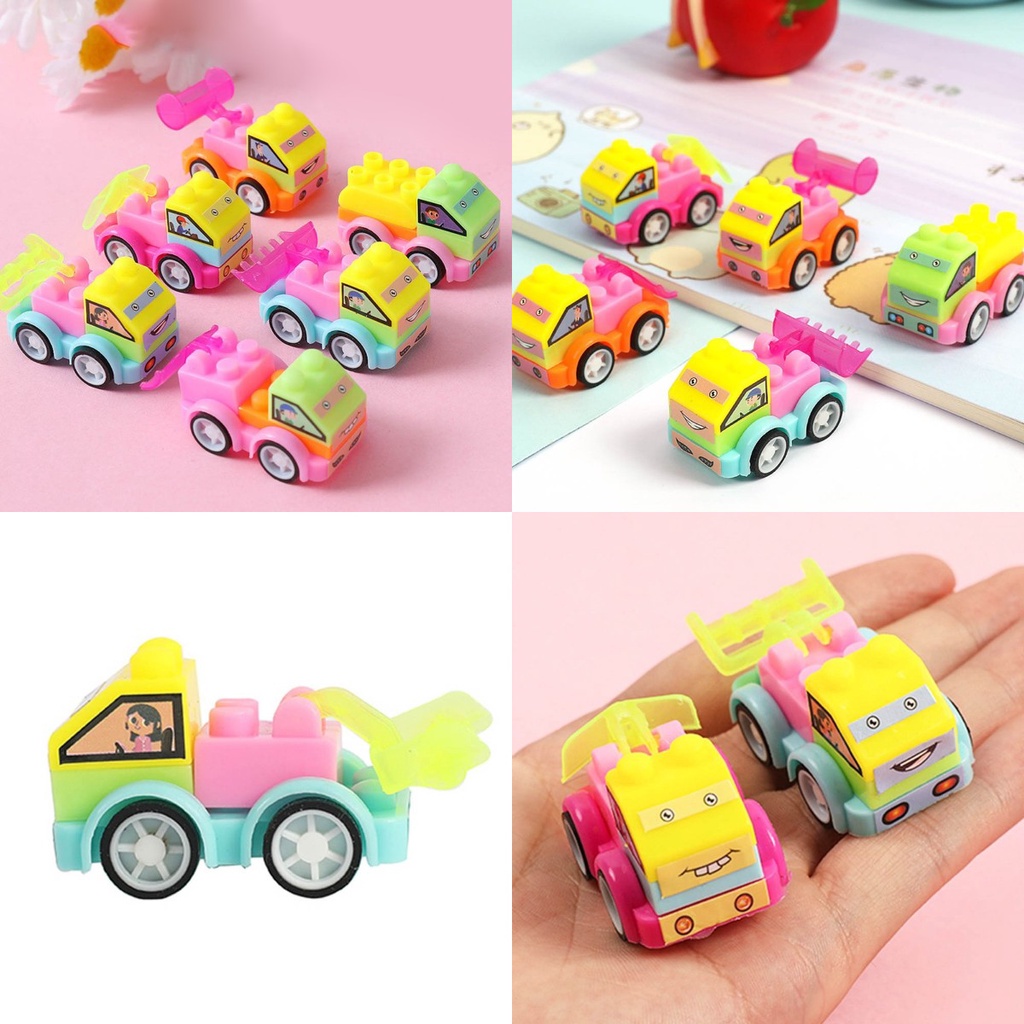 (Cod Tangding) Mainan Edukasi Intelektual Mobil Konstruksi Warna Acak Untuk Anak