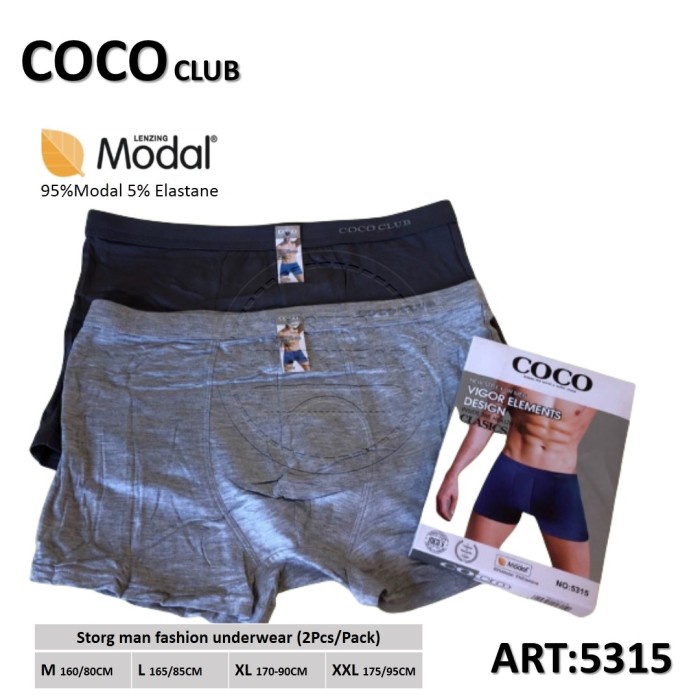 Celana Boxer Pria COCO CC 5315 ISI-2 Pcs/Pack