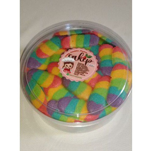 

TERLARIS Kue LIDAH KUCING RAINBOW homemade CAKEP