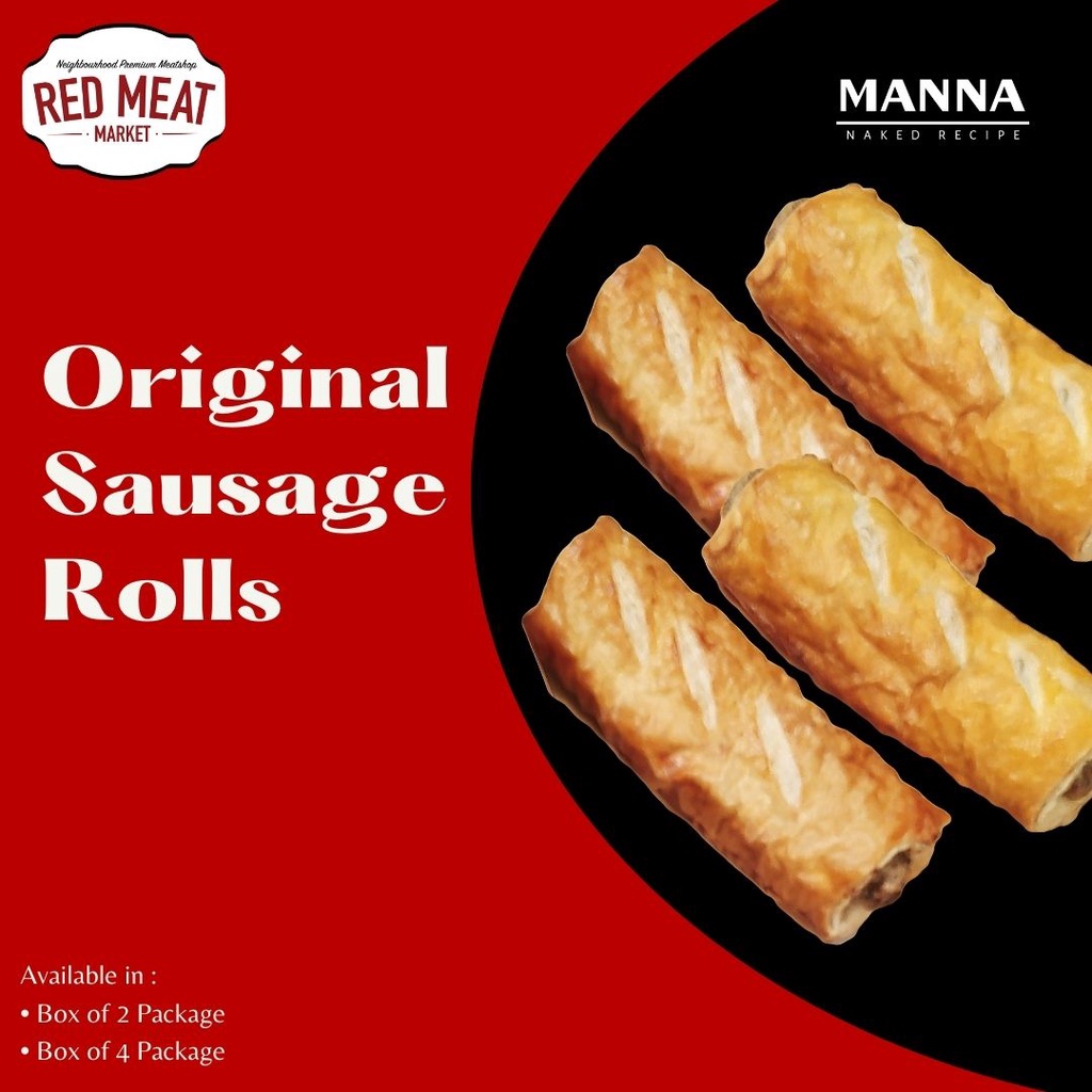 

[Manna Naked Recipe] Gourmet Sausage Rolls / Pastry / Kue Panggang isi Daging (Ready to Eat)
