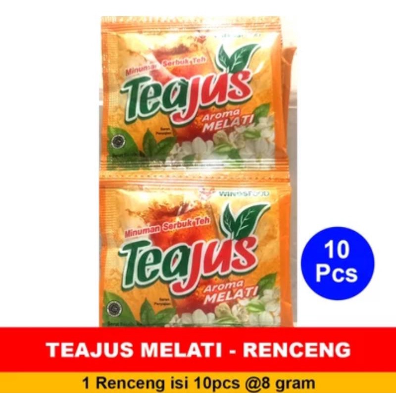 

teh jus rasa aroma melati isi 10 pcs