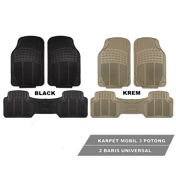 Karpet Mobil 3 Potong untuk 2 Baris Honda Stream