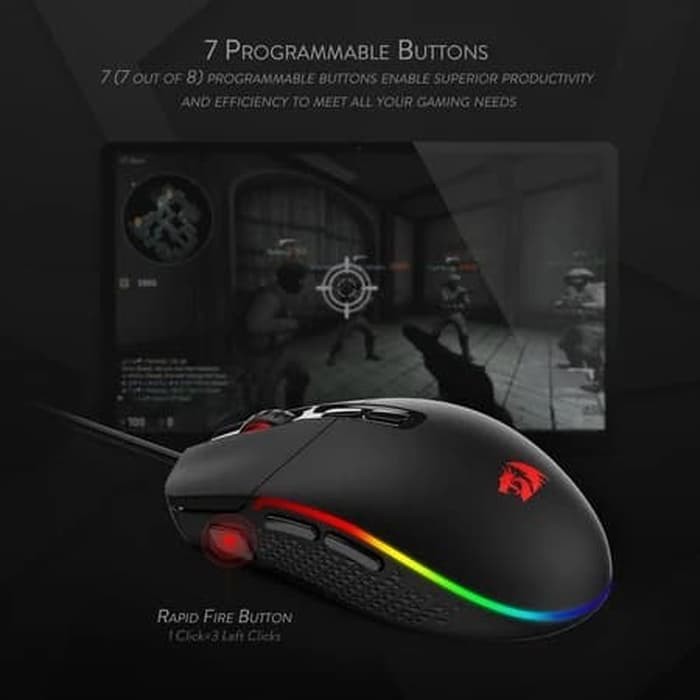 Redragon RGB INVADER - M719-RGB Gaming Mouse-4