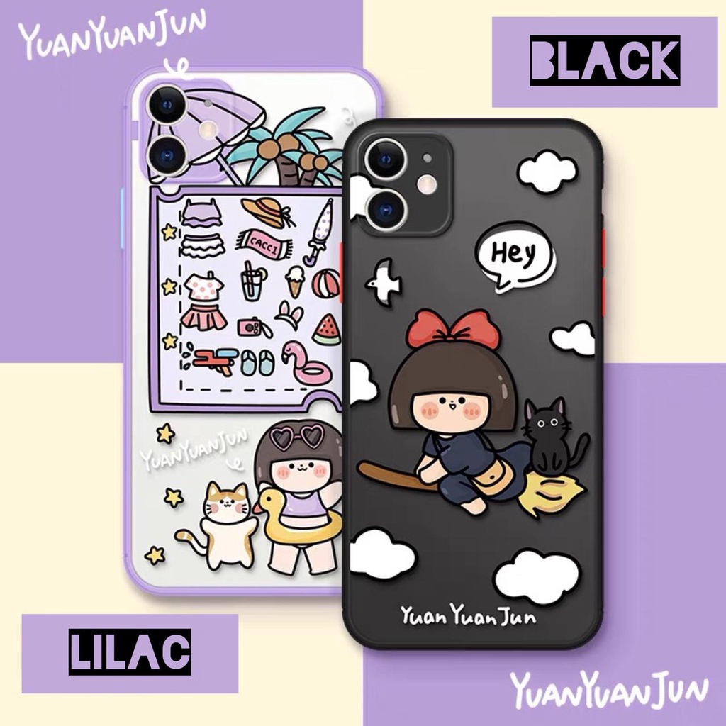 Soft case Lucu candy Lilac cantik Oppo A15 A15s A31 A33 A53 A3S A5 A9 A52 A72 A92 2020 F9 A16 A37/Neo 9 Realme C21y Xiaomi Redmi 8 FM03 FM04