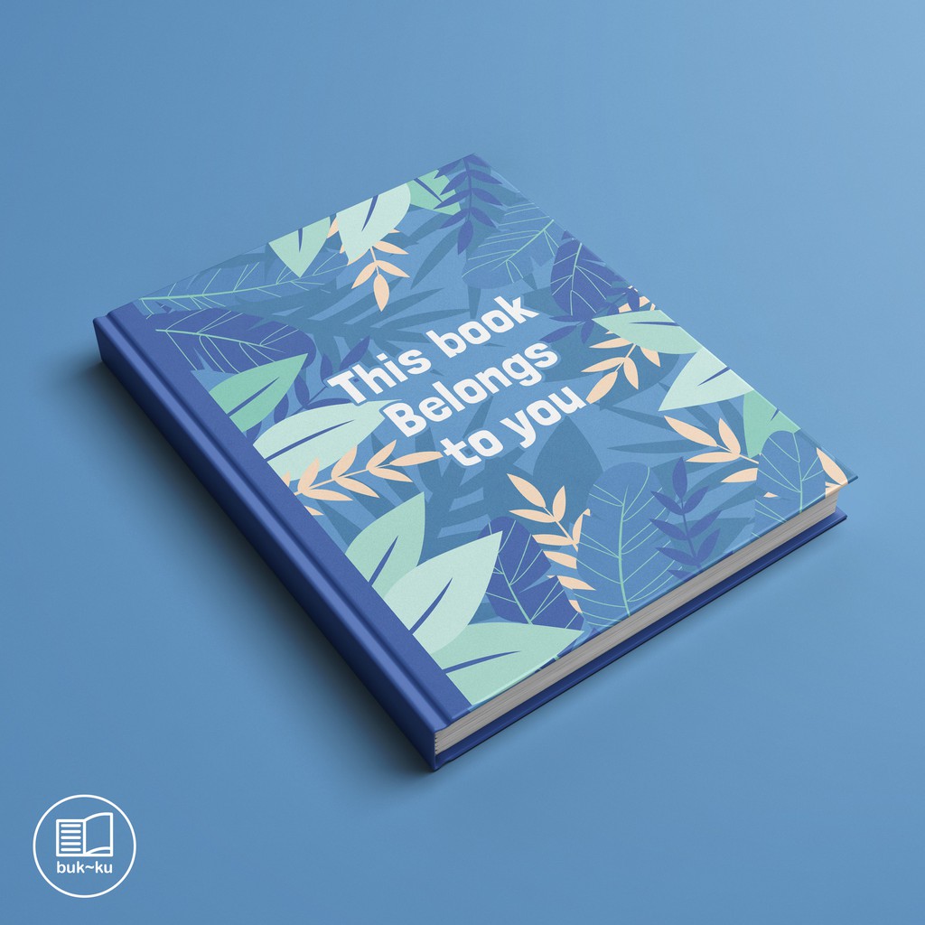 

Buku Catatan Custom Notebook motif daun