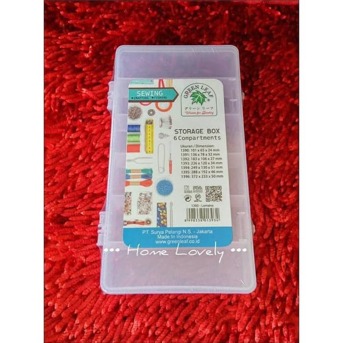 Organizer Box 1392 compartment kotak 5 sekat perkakas pancing komponen