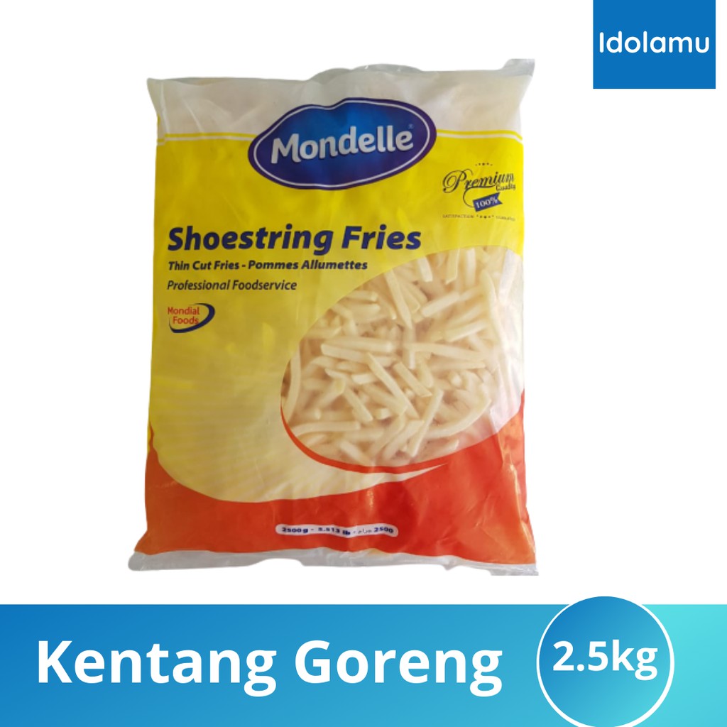 

kentang frozen shoestring 2.5 k MONDELLE