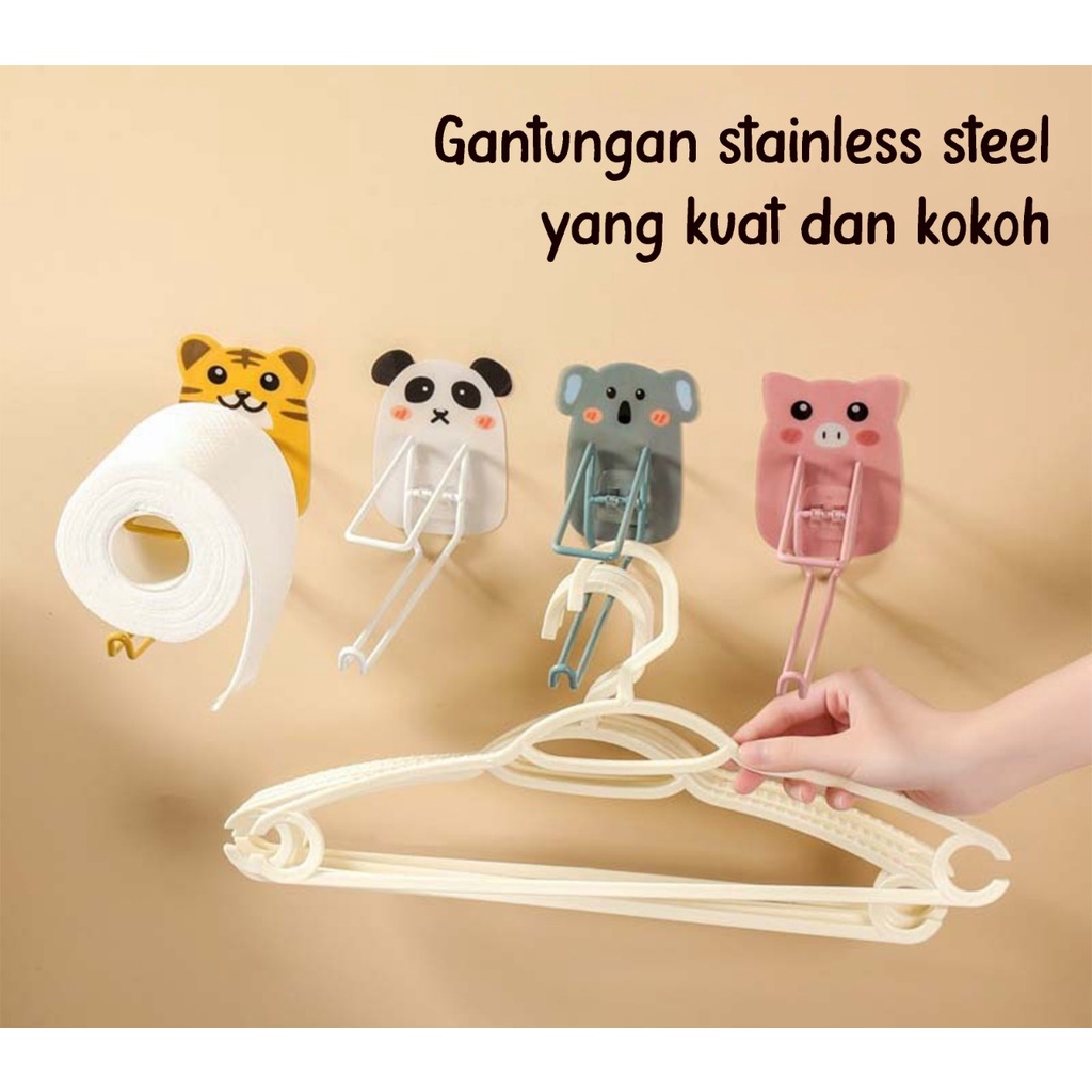 Holder Gantungan Baju Penyimpanan Organizer Hanger Jemuran Baju Jepitan Gantungan Baju