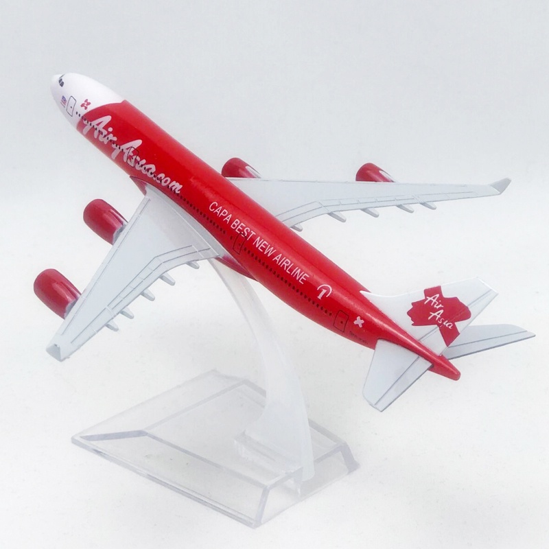 Mainan Model Pesawat Terbang Asia A340 Airbus 340 Diecast Bahan Metal Ukuran 16CM