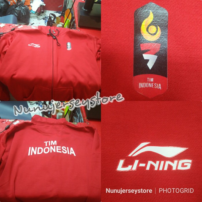 JAKET HOODIE ZIPPER TIMNAS INDONESIA BADMINTON BULU TANGKIS NEW 18/19