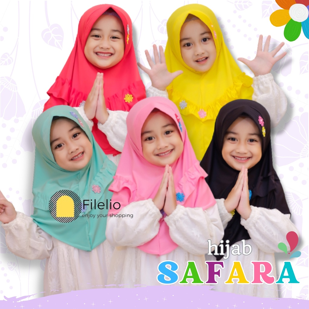 Kerudung Anak TK SAFARA / Jilbab Anak Terbaru / Hijab Anak Murah / Fashion Anak / Kado Ultah