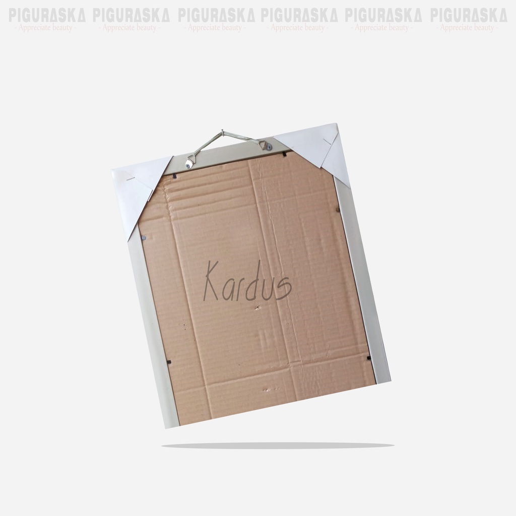 CERMIN DIDING / Kaca Miror / Cermin Gantung Rias / PIGURA CERMIN UK 30X50CM By Piguraska!-4