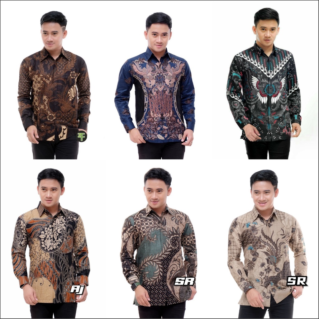 Kemeja Batik Pria Modern Lengan Panjang Casual Modis Slim Fit Trendy Masa Kini kemeja batik pria lengan panjang kemeja pria kemeja batik pria baju batik pria baju kemeja pria kemeja laki laki kemeja batik lengan panjang kameja pria kemeja batik