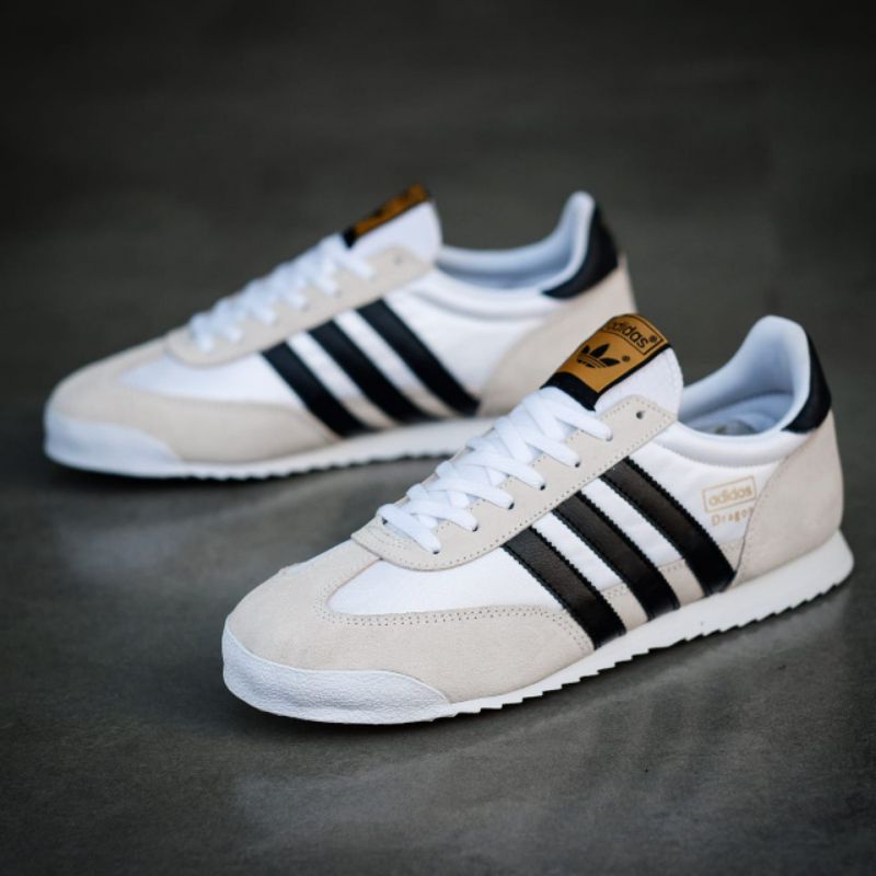 adidas dragon white black gum