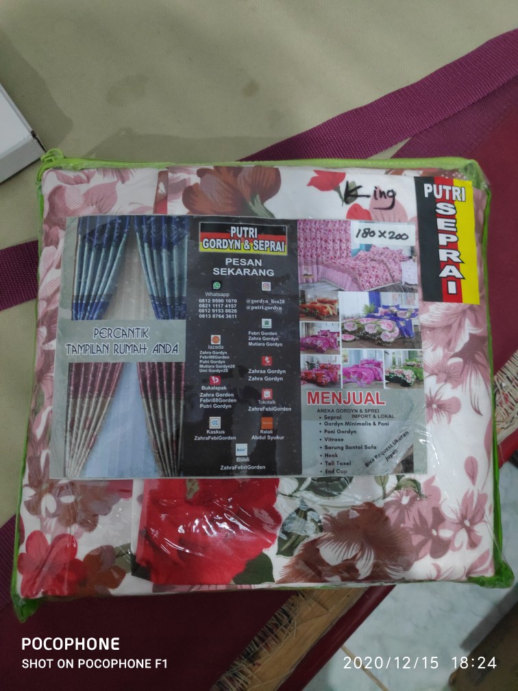 Sprei Katun Jepang Uk. 180 × 200 ( King )