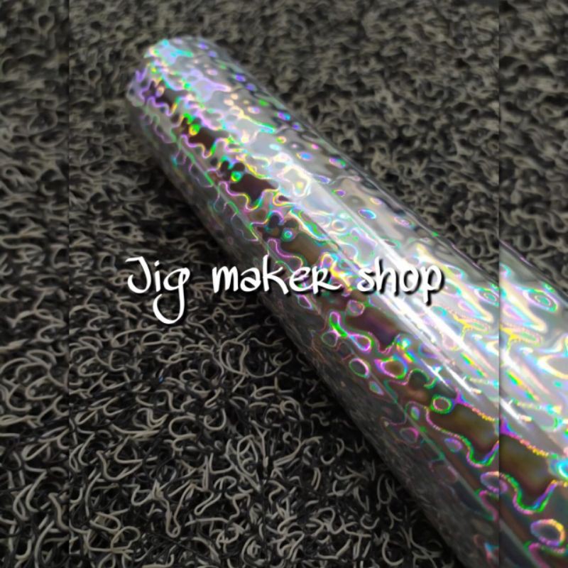 hologram hot stamping foil lure dan metal jig- GLEAM/ JAPAN ORIGINAL- lebar 20cm- Kx012 Ameba