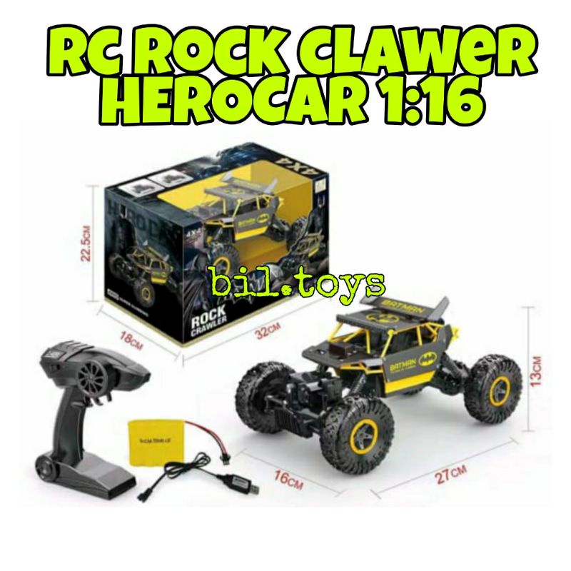 MAINAN ANAK LAKI LAKI MOBIL REMOT CONTROL AVANGERS RC 4WD OFFROAD ROCK CRAWLER CLIMBING 2.4GHZ