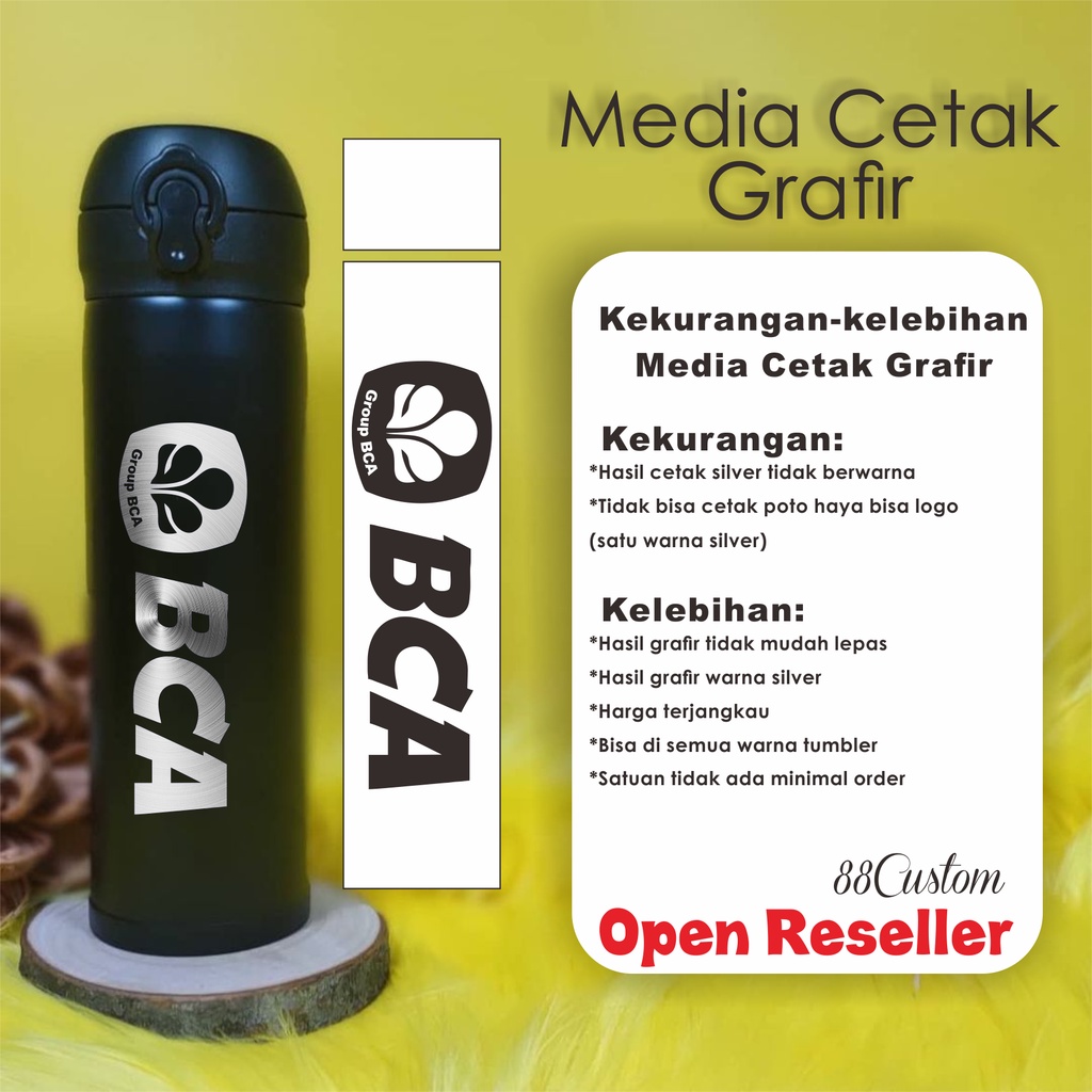 Souvenir Botol Tumber Niagara Custom Desain Grafir Nama dan Print Poto Suka suka