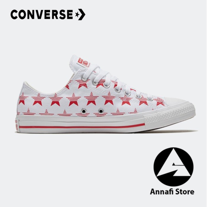 JUAL SEPATU SNAKERS WANITA CONVERSE CTAS OX 168809C - WHITE/UNIV - 35