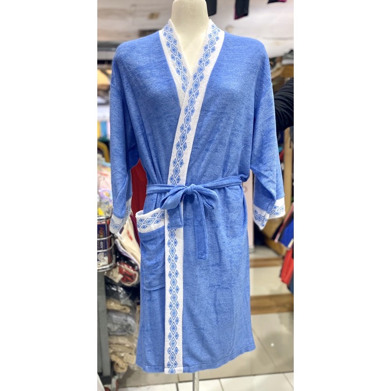 Baju Handuk Kimono Dewasa Allsize YUNYNY Polos list Motif