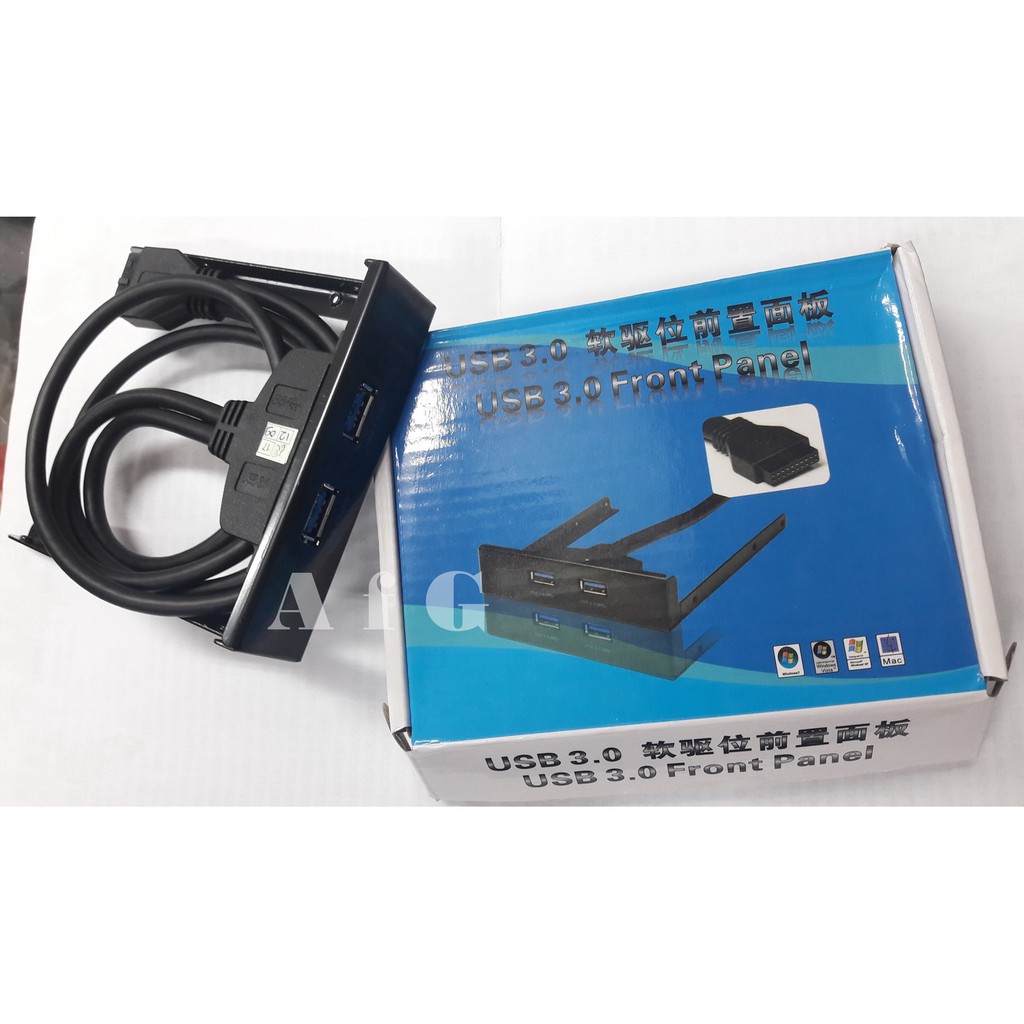 2 PORT USB 3.0 FRONT PANEL CPU 3,5&quot; HITAM