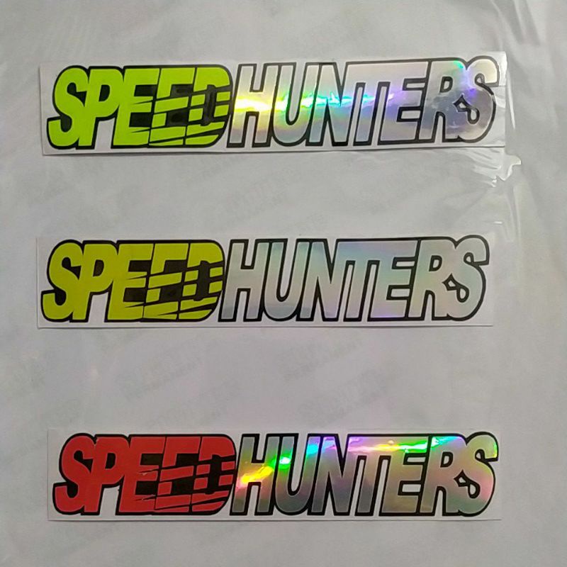 

STICKER CUTTING SPEED HUNTERS VERSI HOLOGRAM UK 3 CM X15 cm