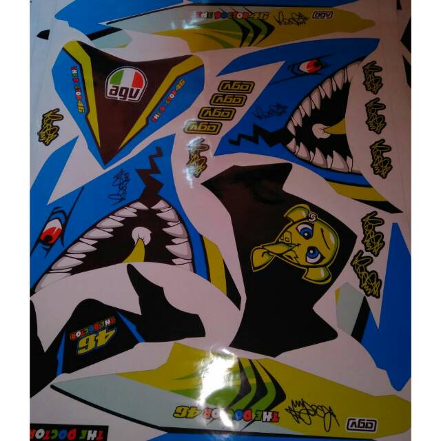 Decal mx 135new motif shark